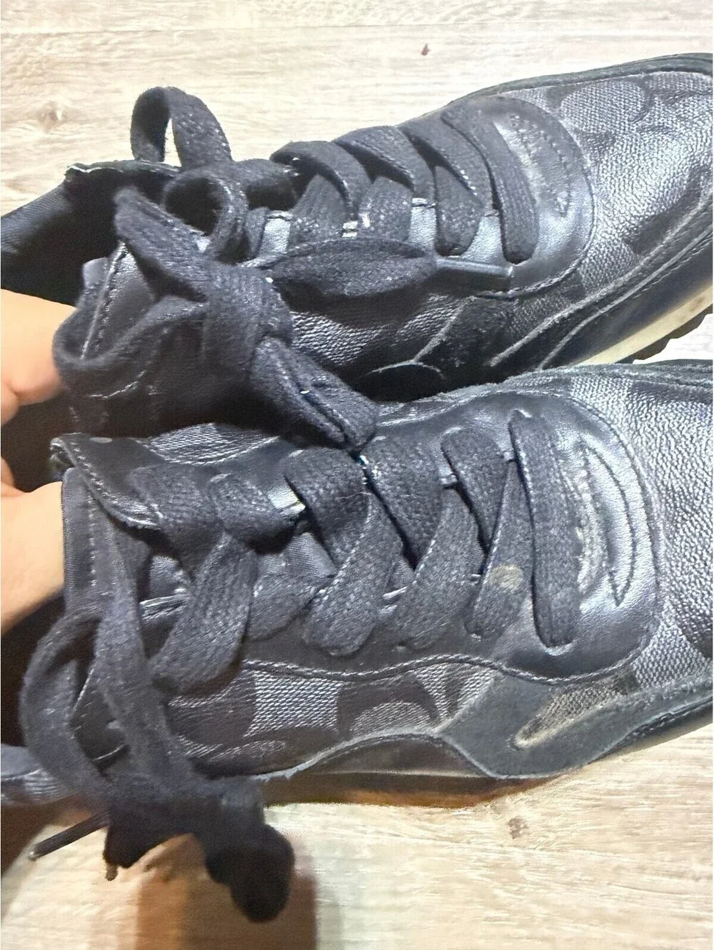 Coach Carter elite running SHOES E17107 HIGH FASHION STYLE SZ 9 MEN LEATHER